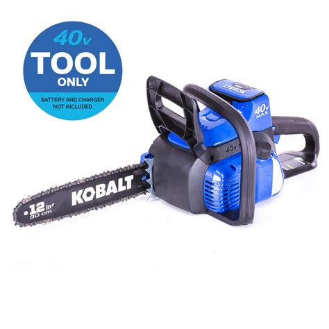 <b>CHAIN SAW</b> MODEL #KCS 180B Français p. . Kobalt 40v chainsaw manual